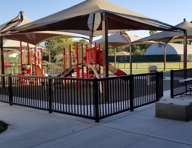 Educational facility improvement with play equipment and site improvements